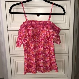 vineyard vines summer off the shoulder